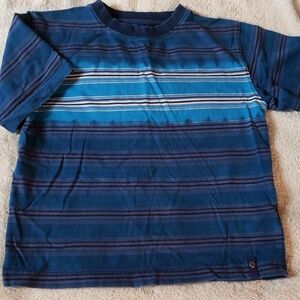 Navy Striped Kids Short Sleeve Tee